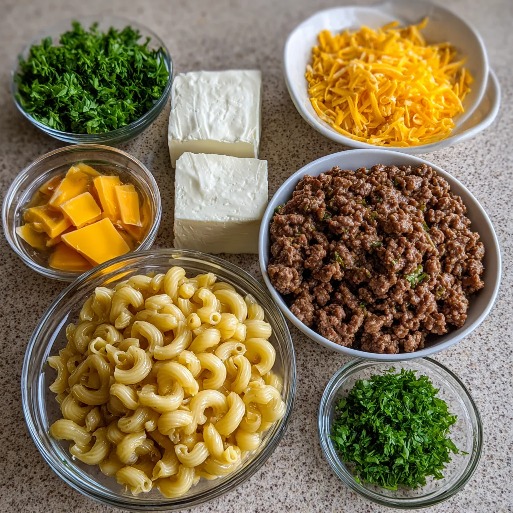 One-Pan Cheeseburger Macaroni