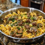 One Pot Beef Stroganoff