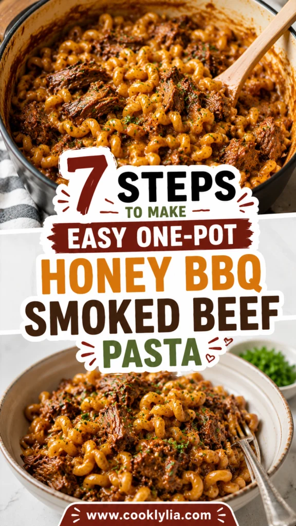 One-Pot Honey BBQ Smoked Beef Pasta