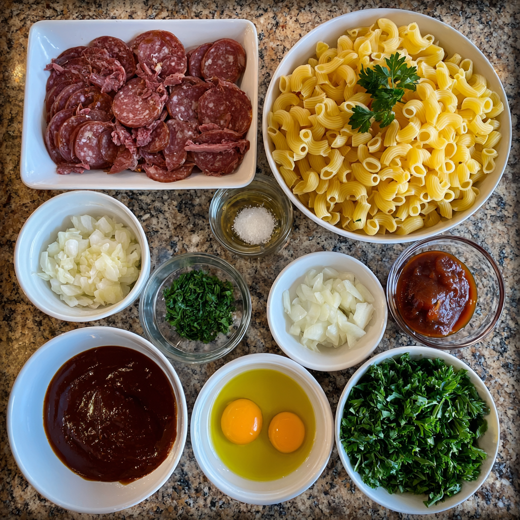 One-Pot Honey BBQ Smoked Beef Pasta