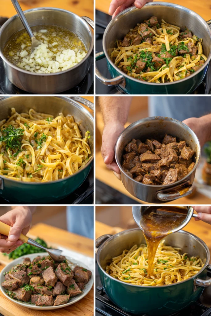 One-Pot Honey BBQ Smoked Beef Pasta