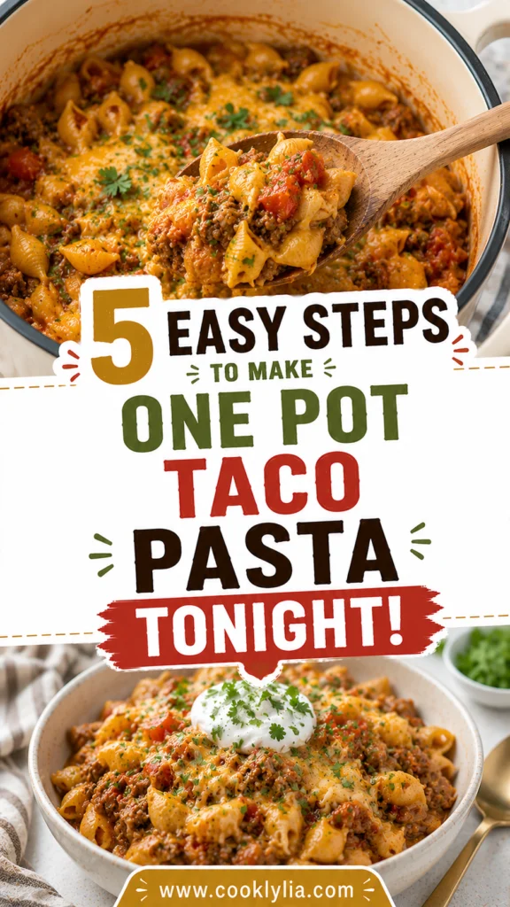 One Pot Taco Pasta Recipe