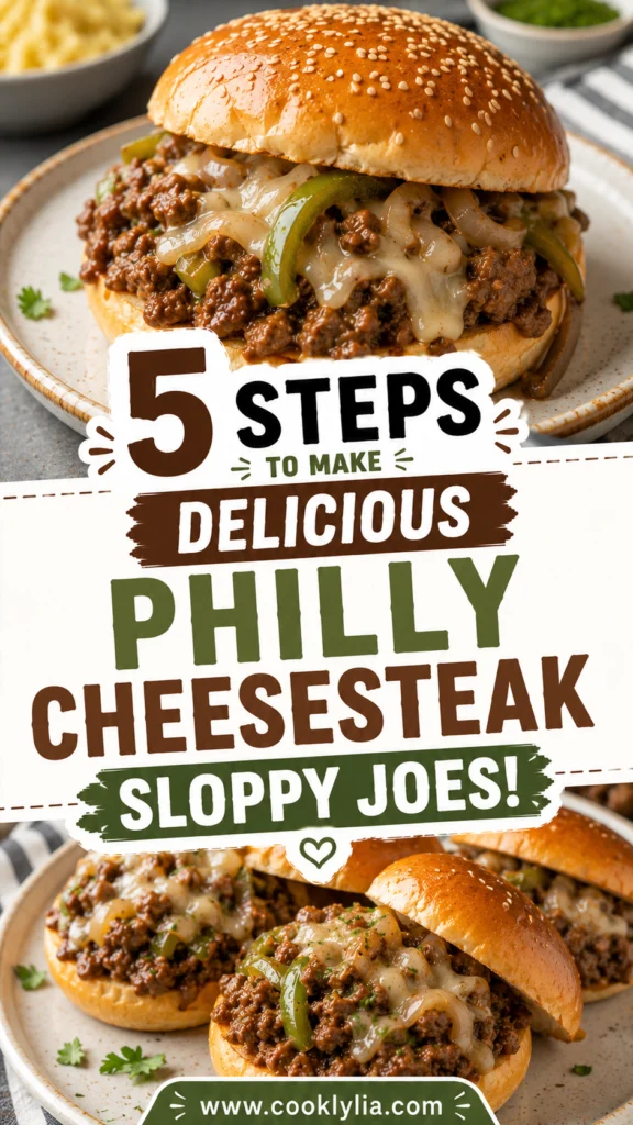 Philly Cheesesteak Sloppy Joes