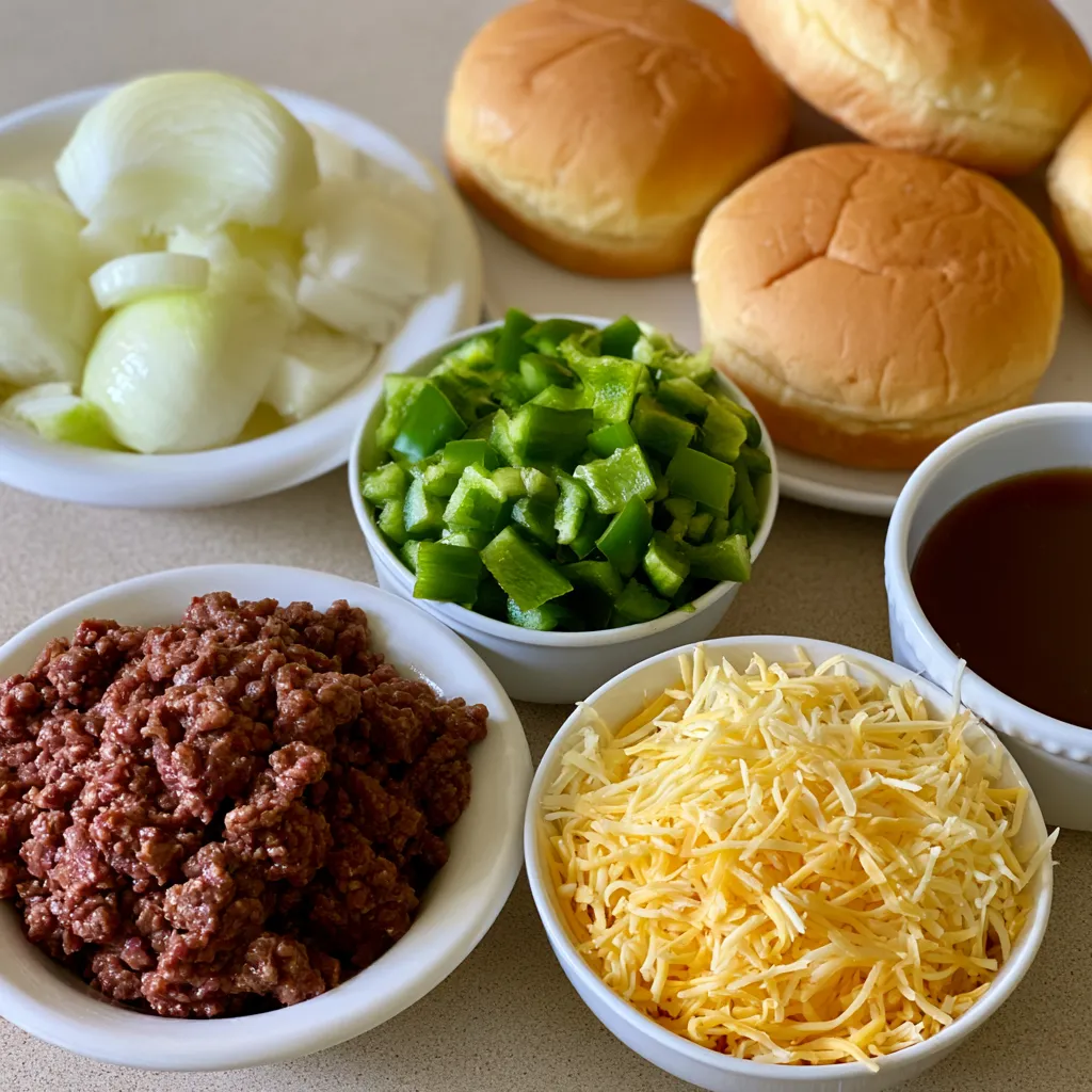 Philly Cheesesteak Sloppy Joes
