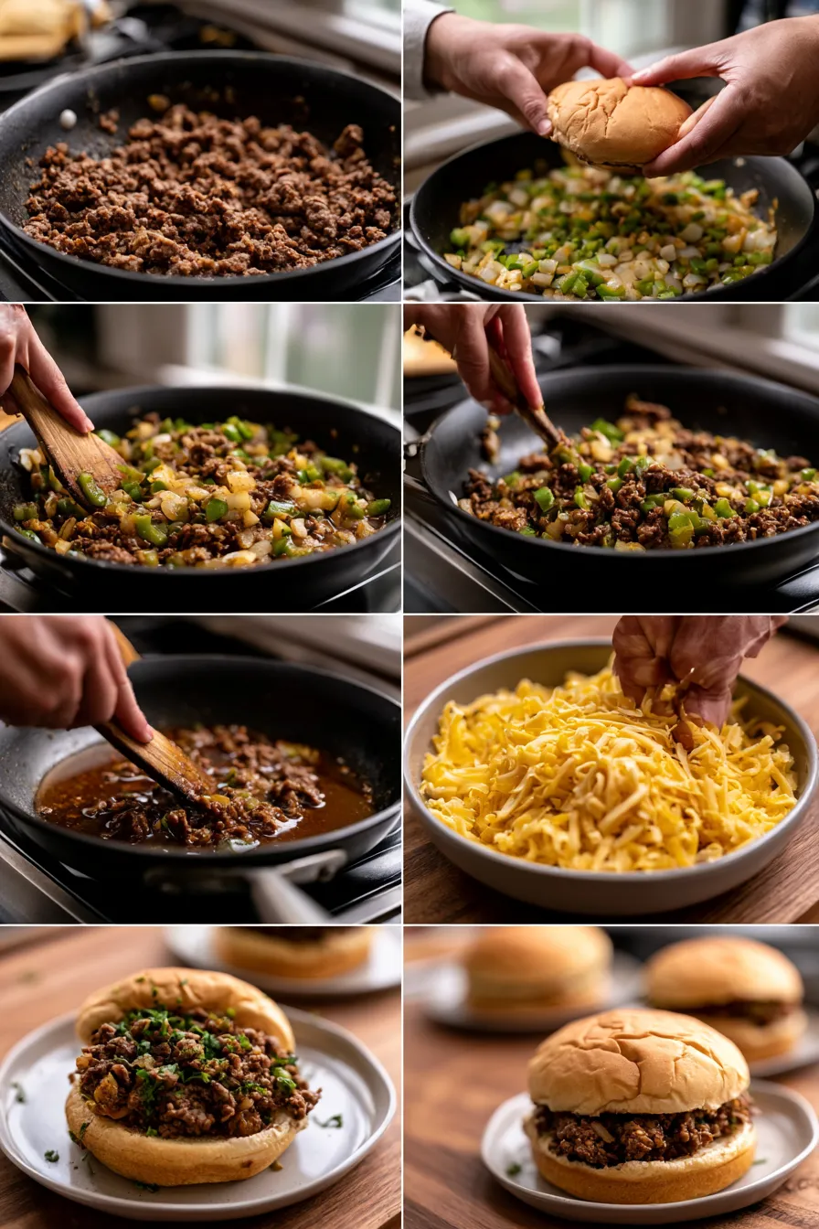 Philly Cheesesteak Sloppy Joes