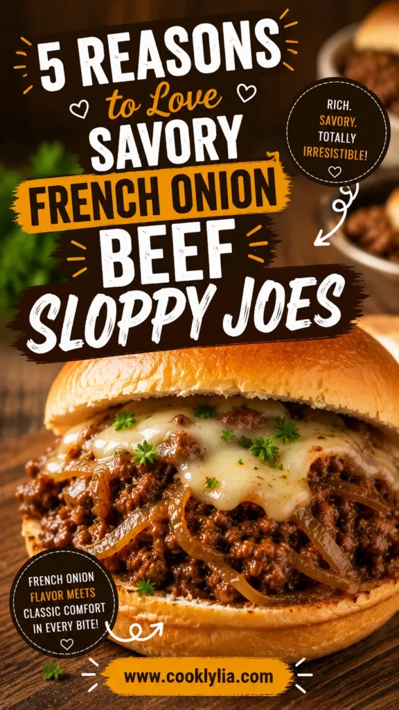 Savory French Onion Beef Sloppy Joes