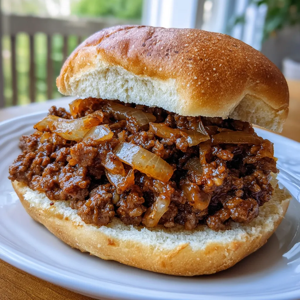 Savory French Onion Beef Sloppy Joes
