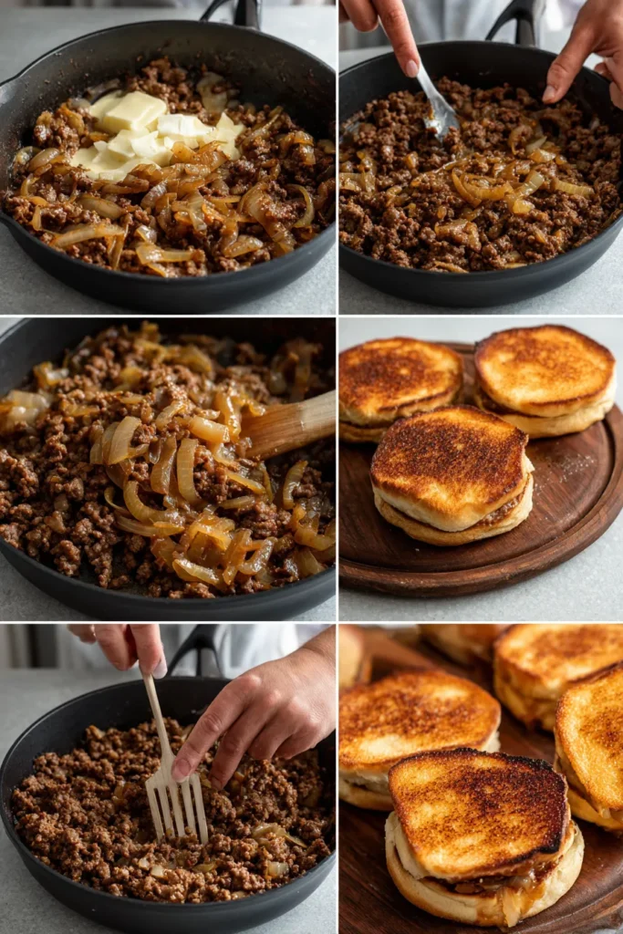 Savory French Onion Beef Sloppy Joes