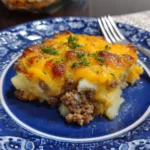 Savory Hamburger Potato Casserole