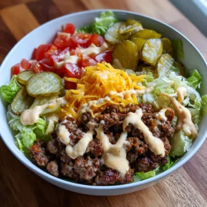 Savory Smash Burger Bowl