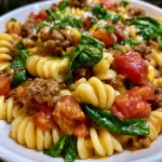 Simple Ground Beef Pasta Skillet