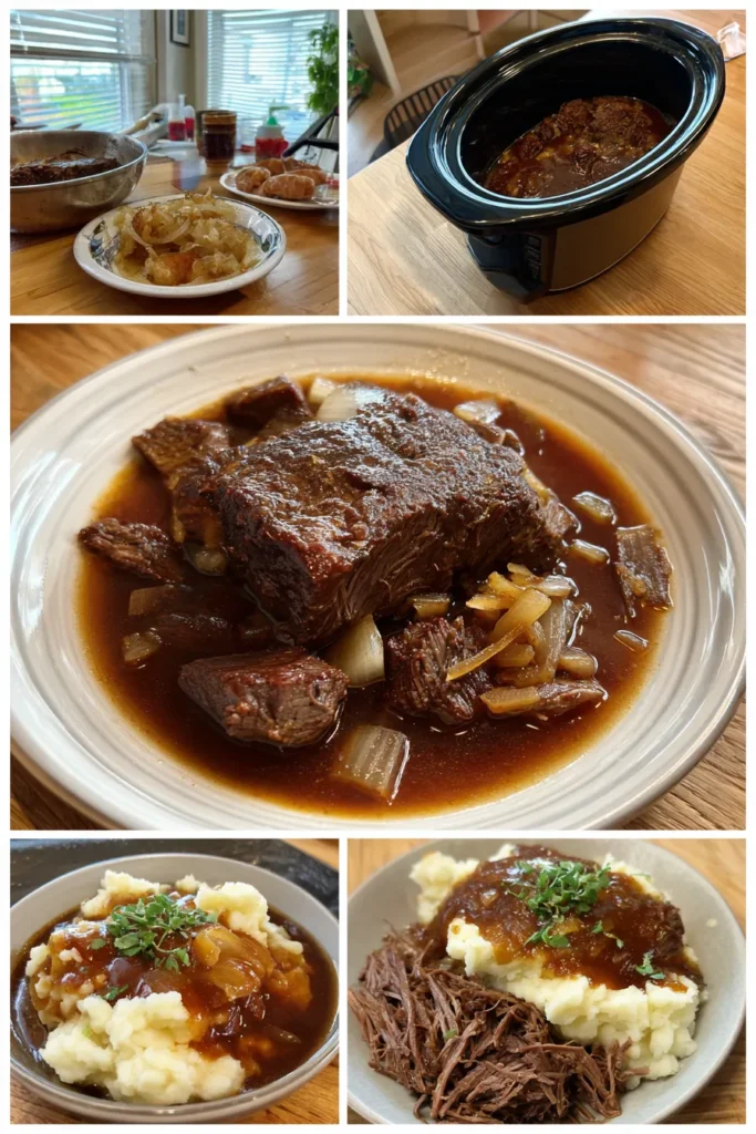 Slow Cooker Beef Manhattan