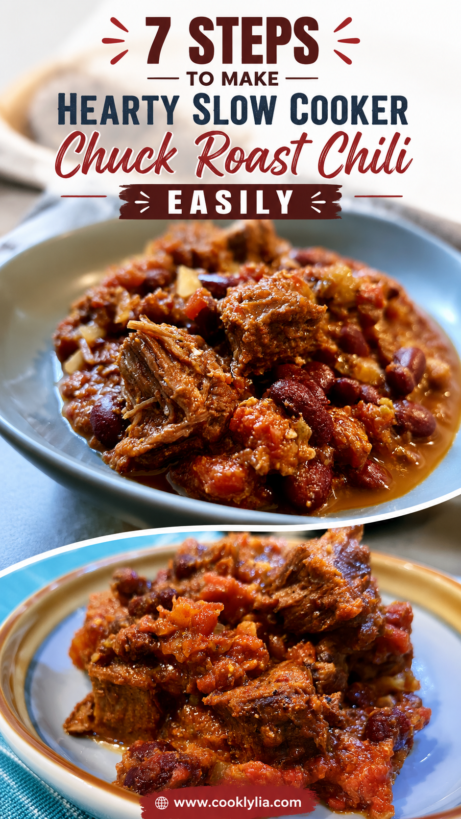 Slow Cooker Chuck Roast Chili