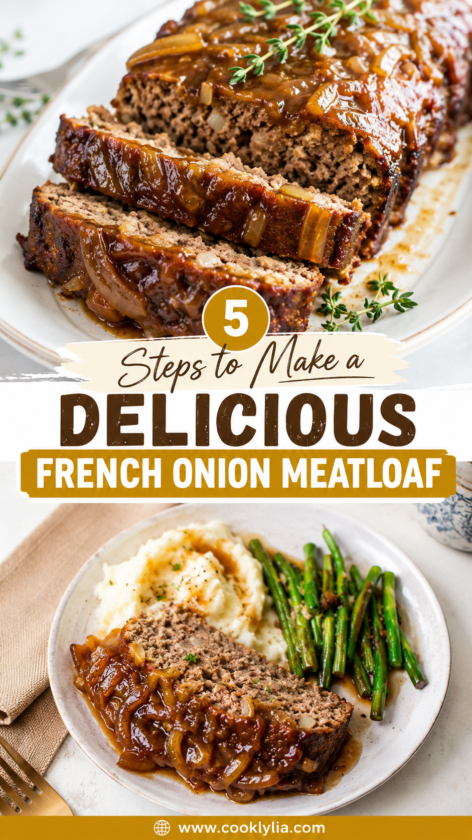 Slow Cooker French Onion Meatloaf