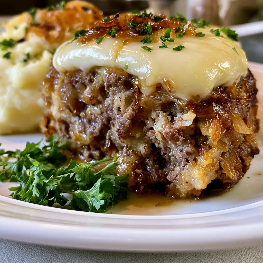 Slow Cooker French Onion Meatloaf