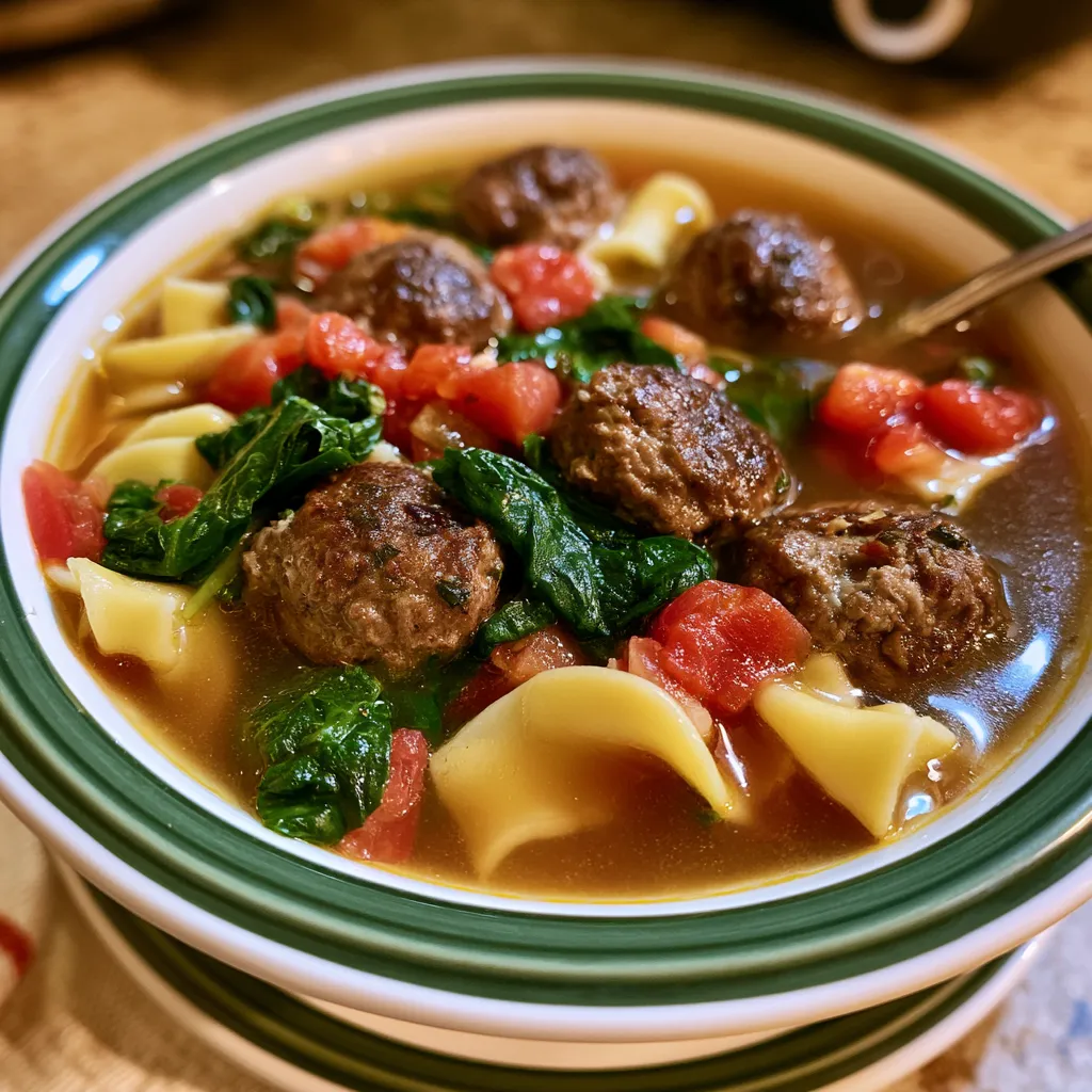 Slow Cooker Meatball Soup