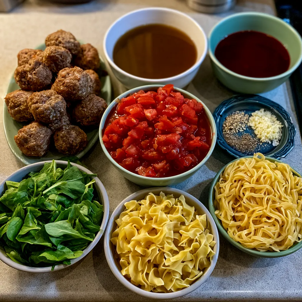 Slow Cooker Meatball Soup