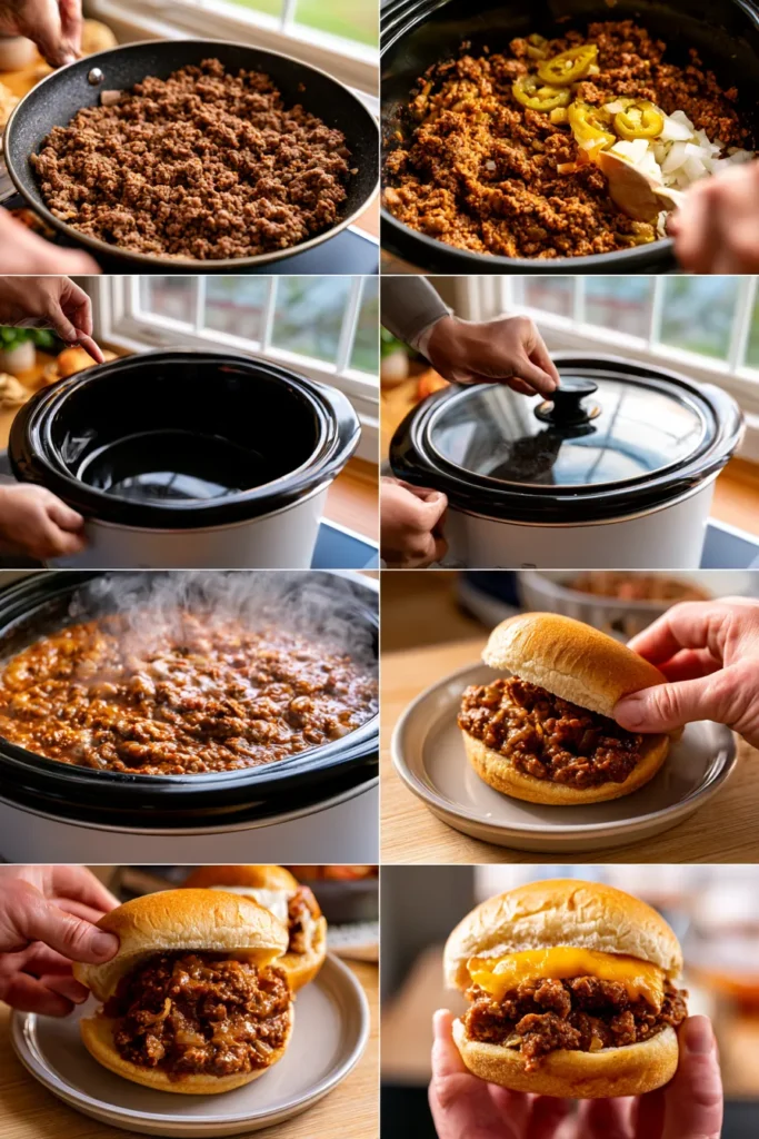 Slow Cooker Mississippi Sloppy Joes