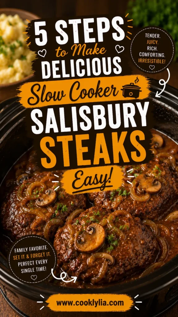 Slow Cooker Salisbury Steaks