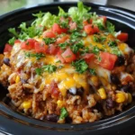 Slow Cooker Taco Casserole