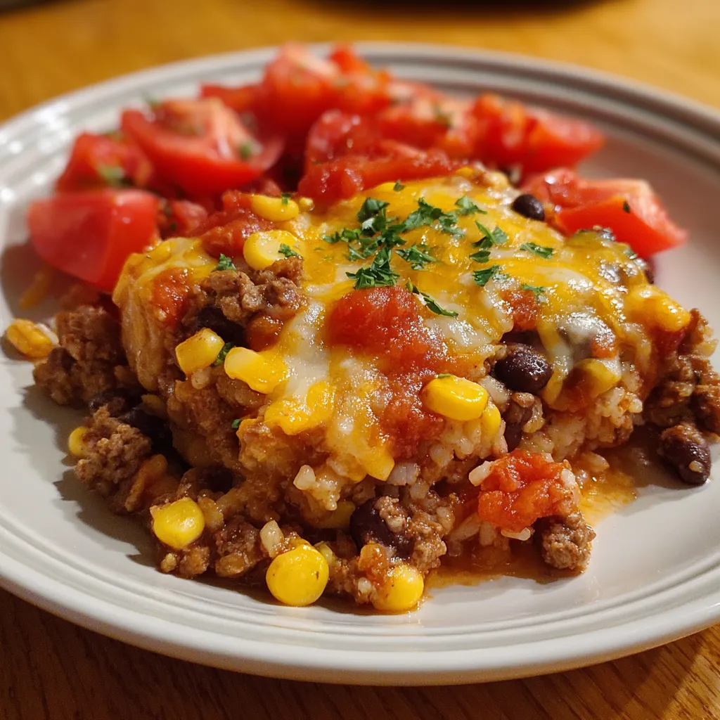 Slow Cooker Taco Casserole