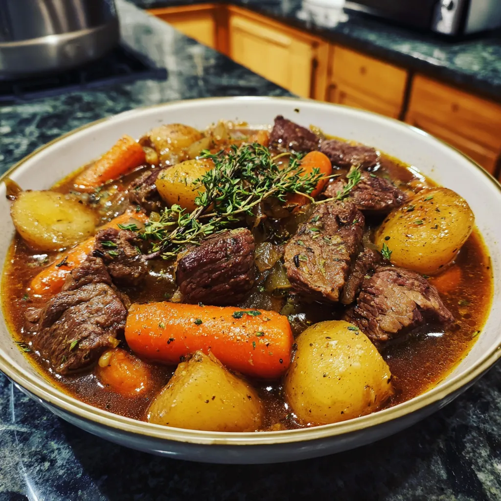 Smoked Beef and Grape Juice Stew