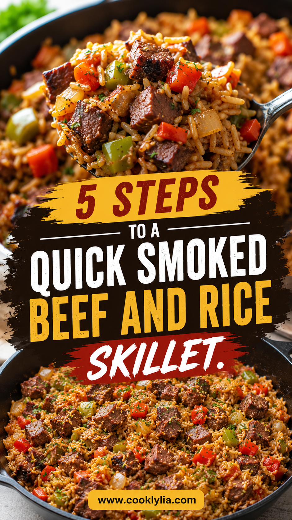 Smoked Beef and Rice Skillet