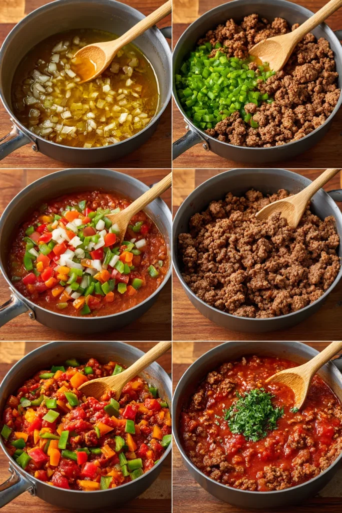 Spicy Beef Chili with Diced Veggies