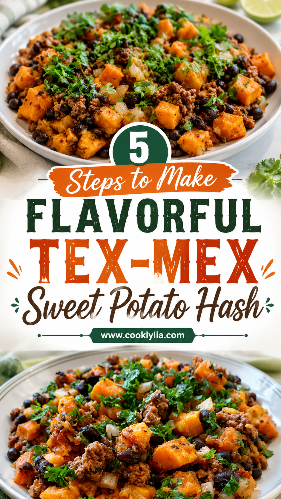 Tex-Mex Sweet Potato Hash with Ground Beef