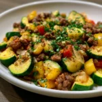 Zucchini Beef Skillet