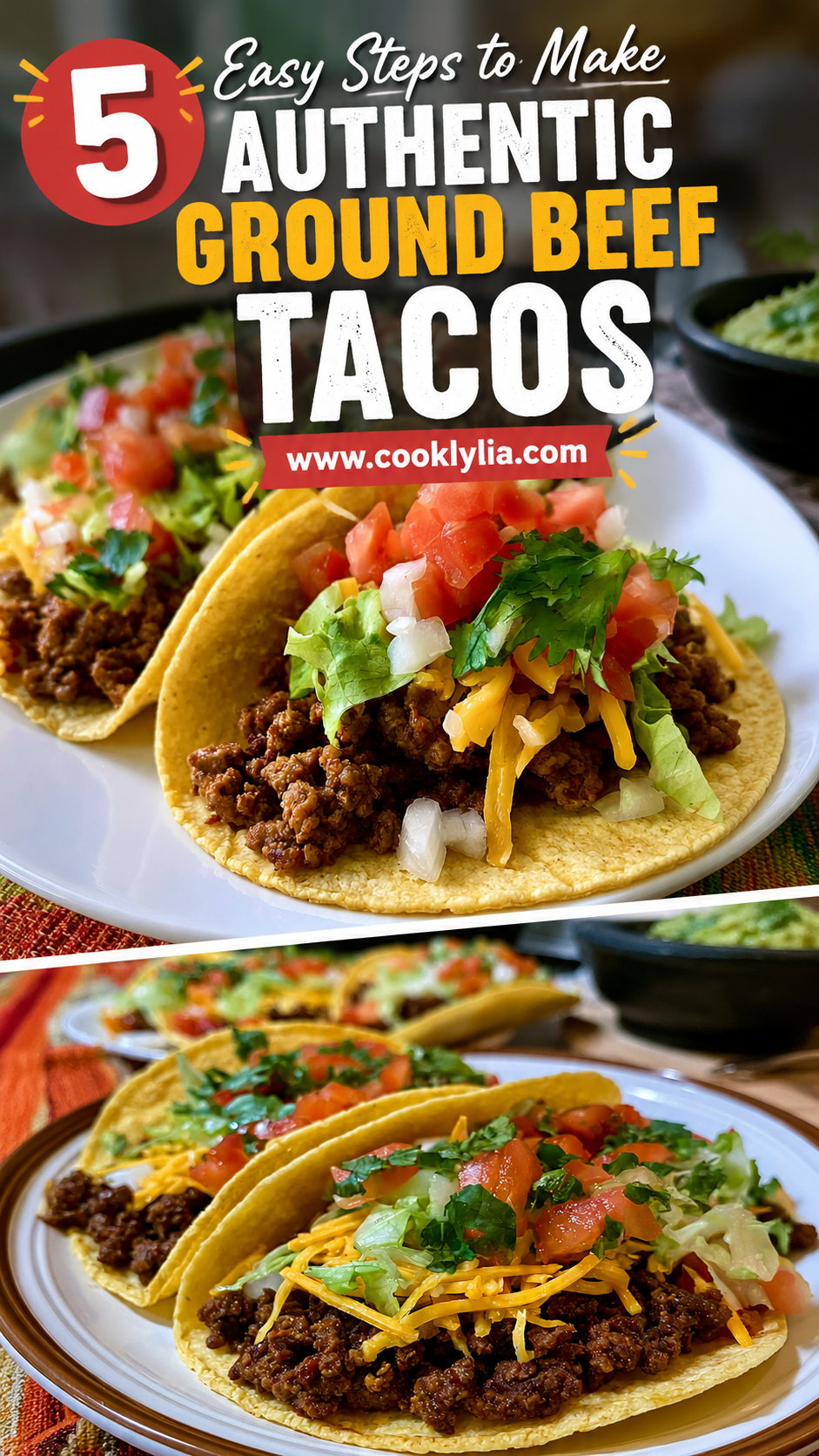 Authentic Mexican Ground Beef Tacos