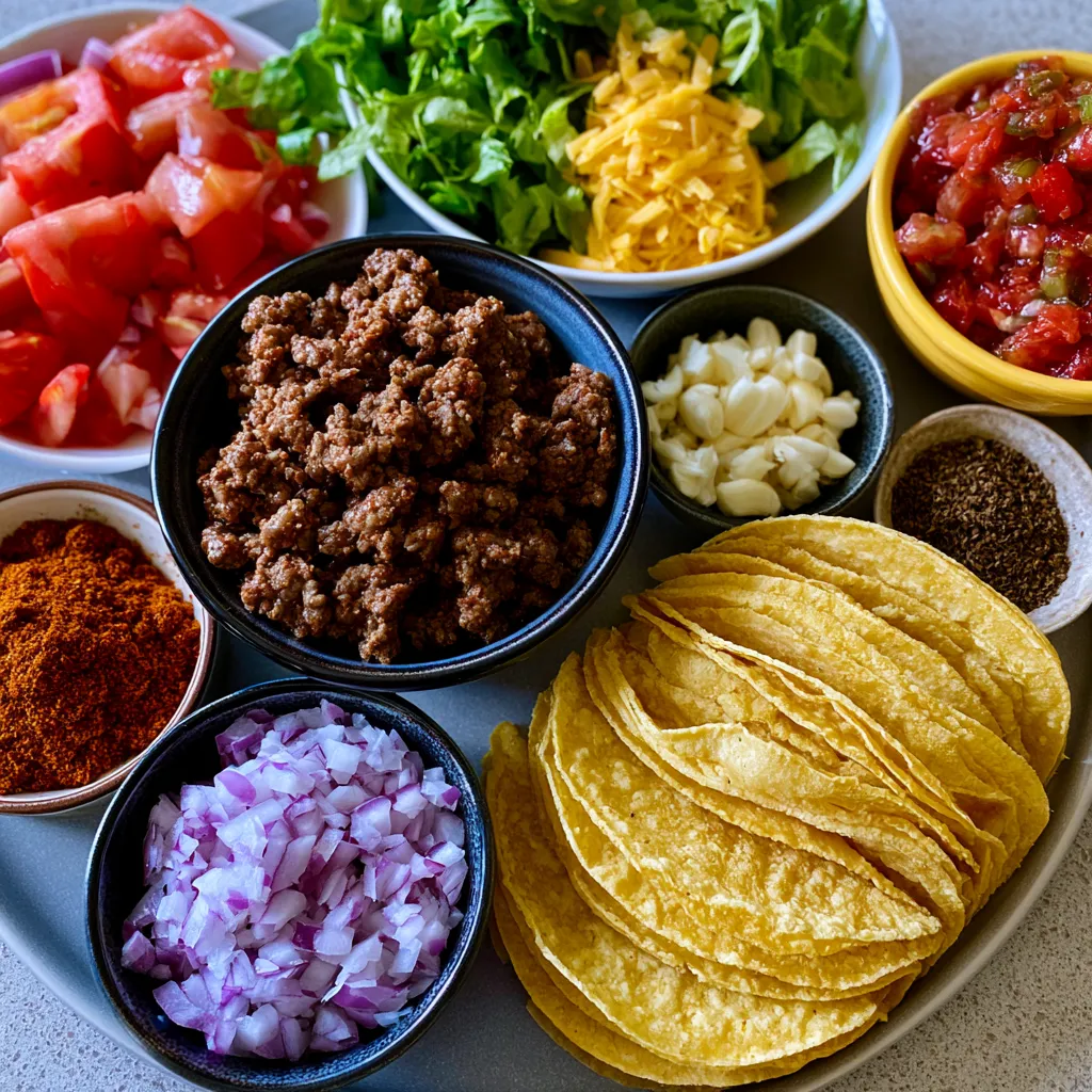Authentic Mexican Ground Beef Tacos