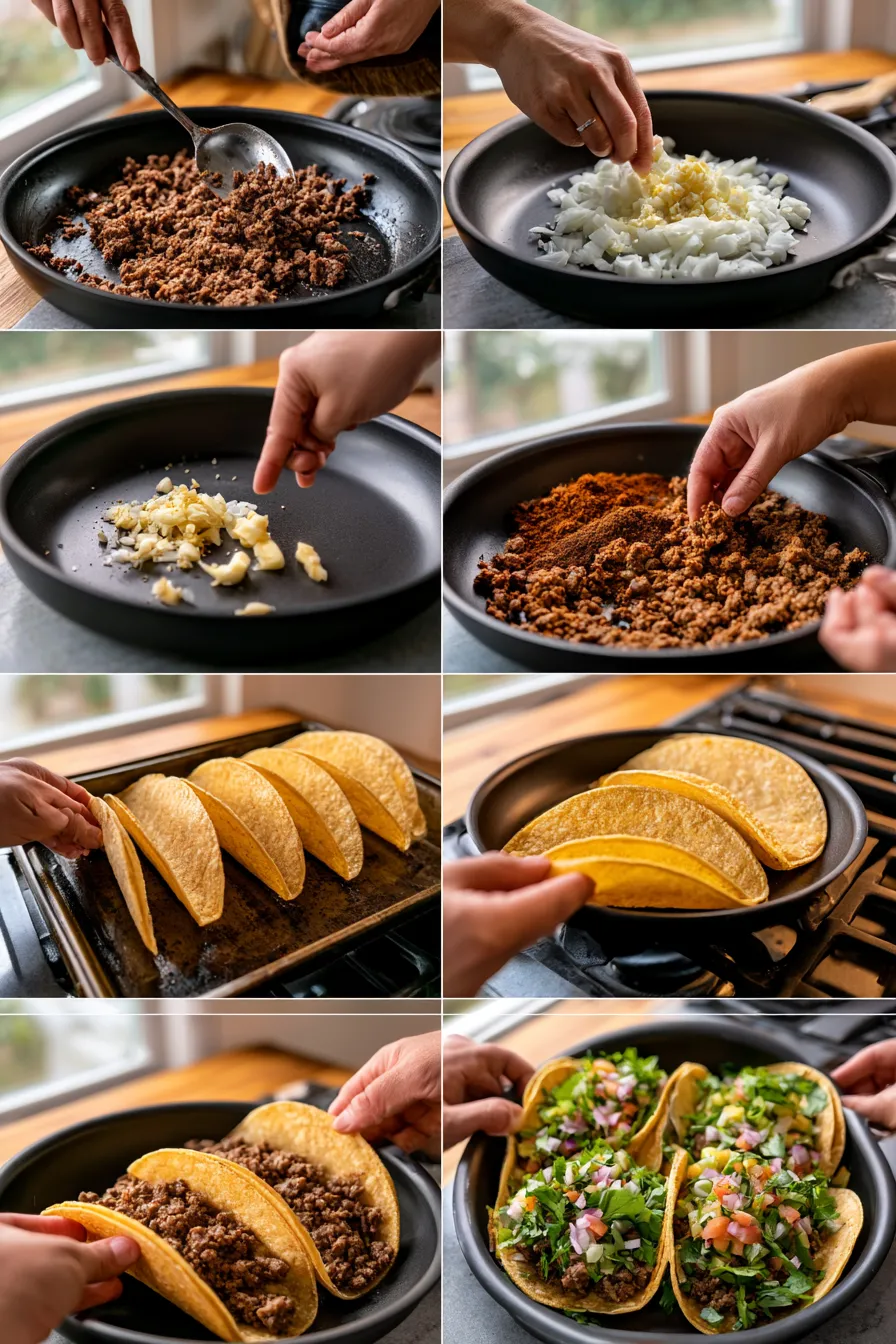 Authentic Mexican Ground Beef Tacos