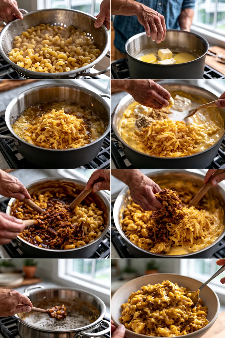 BBQ Beef Mac and Cheese