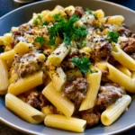 Beef and Garlic Butter Pasta