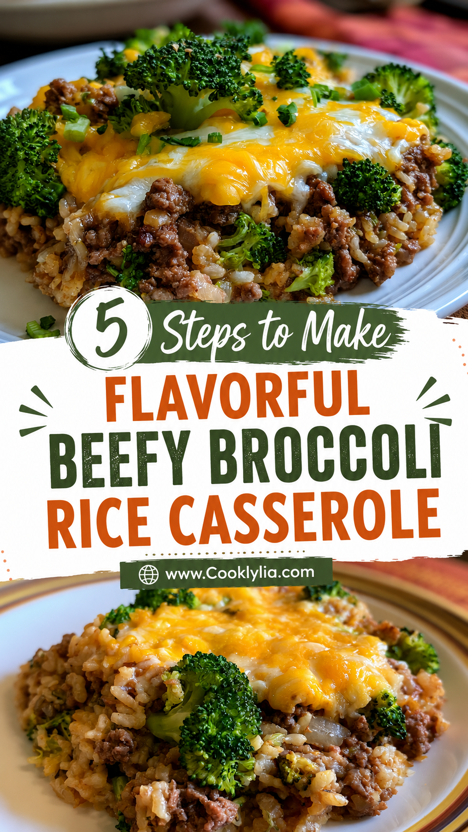 Beefy Broccoli Rice Casserole