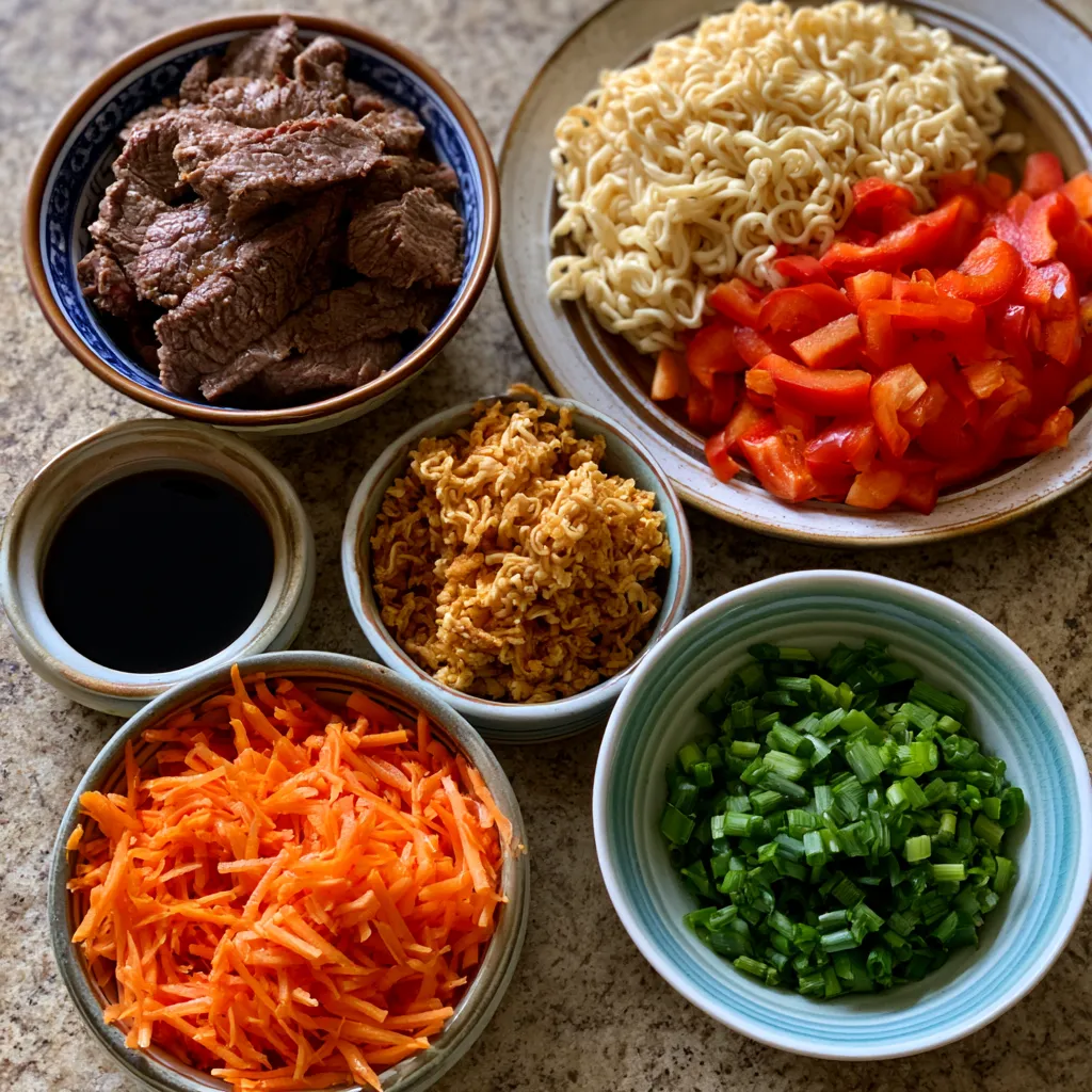 Beefy Ramen Noodles