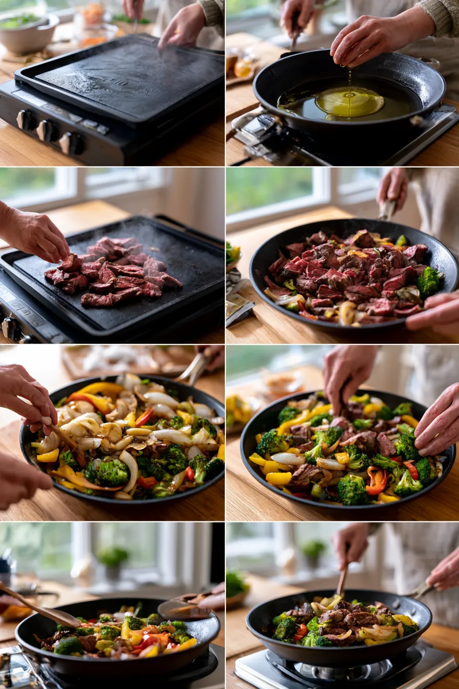 Blackstone Cowboy Stir Fry Dinner