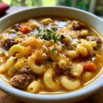 Cheeseburger Macaroni Soup