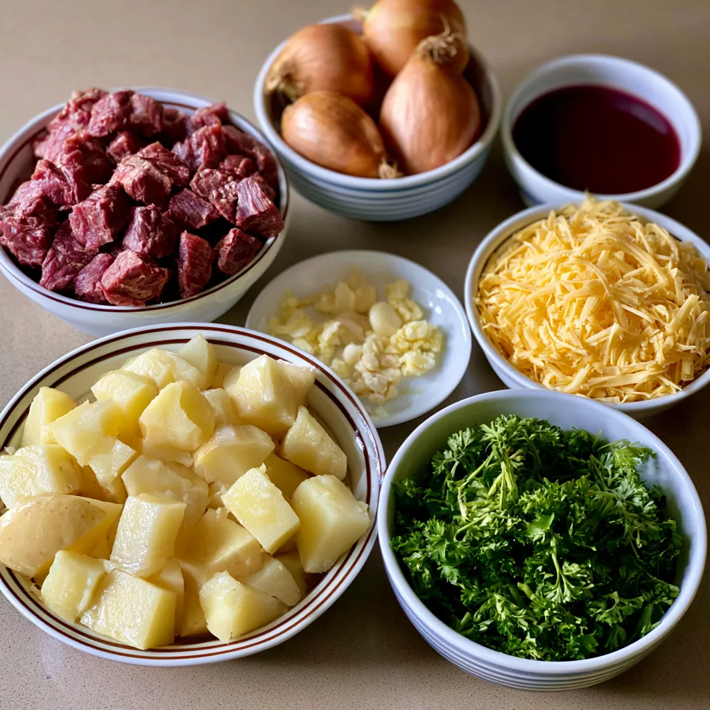 Cheesy Crock Pot Hamburger Potato Soup