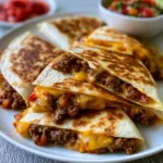 Cheesy Ground Beef Quesadillas