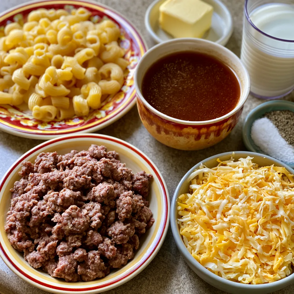 Cheesy Hamburger Helper
