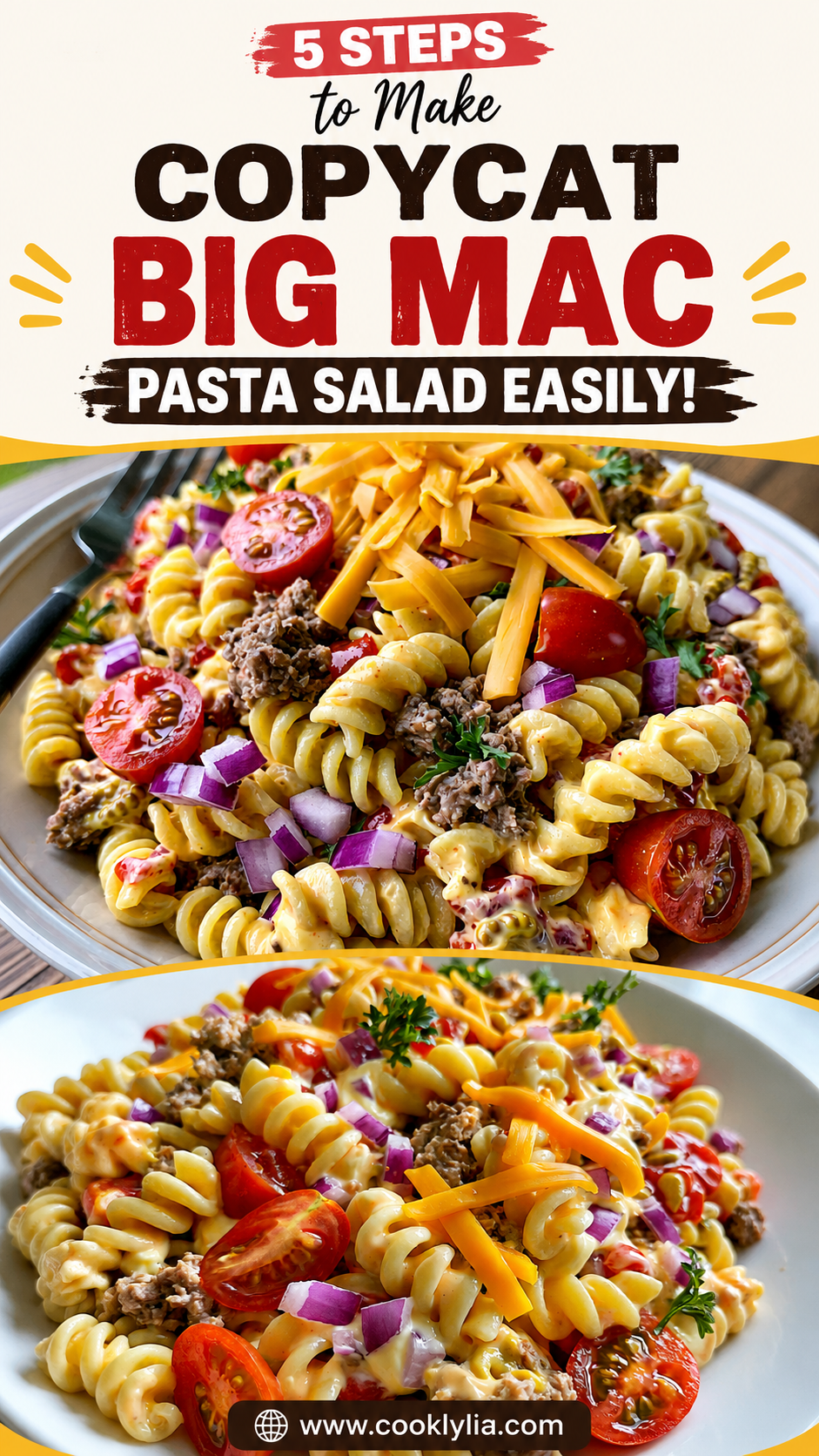 Copycat Big Mac Pasta Salad