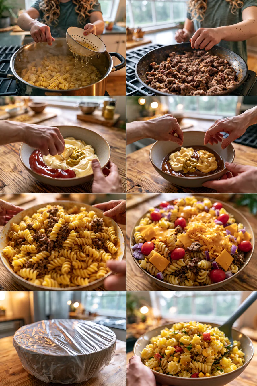 Copycat Big Mac Pasta Salad
