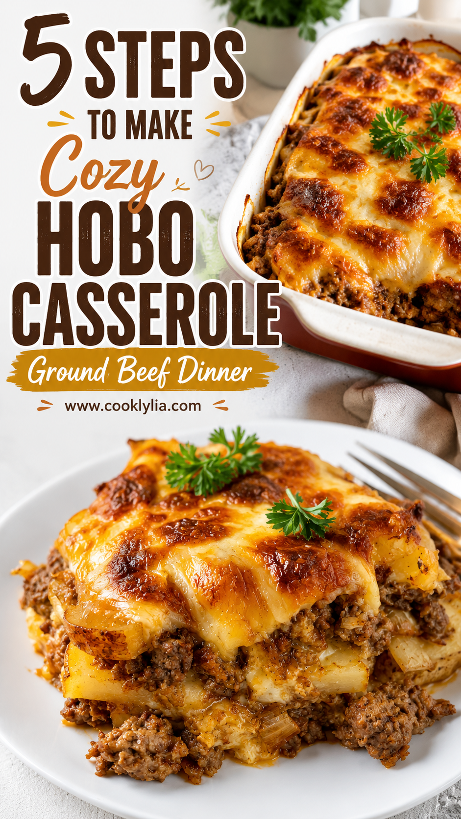 Cozy Hobo Casserole Ground Beef Dinner