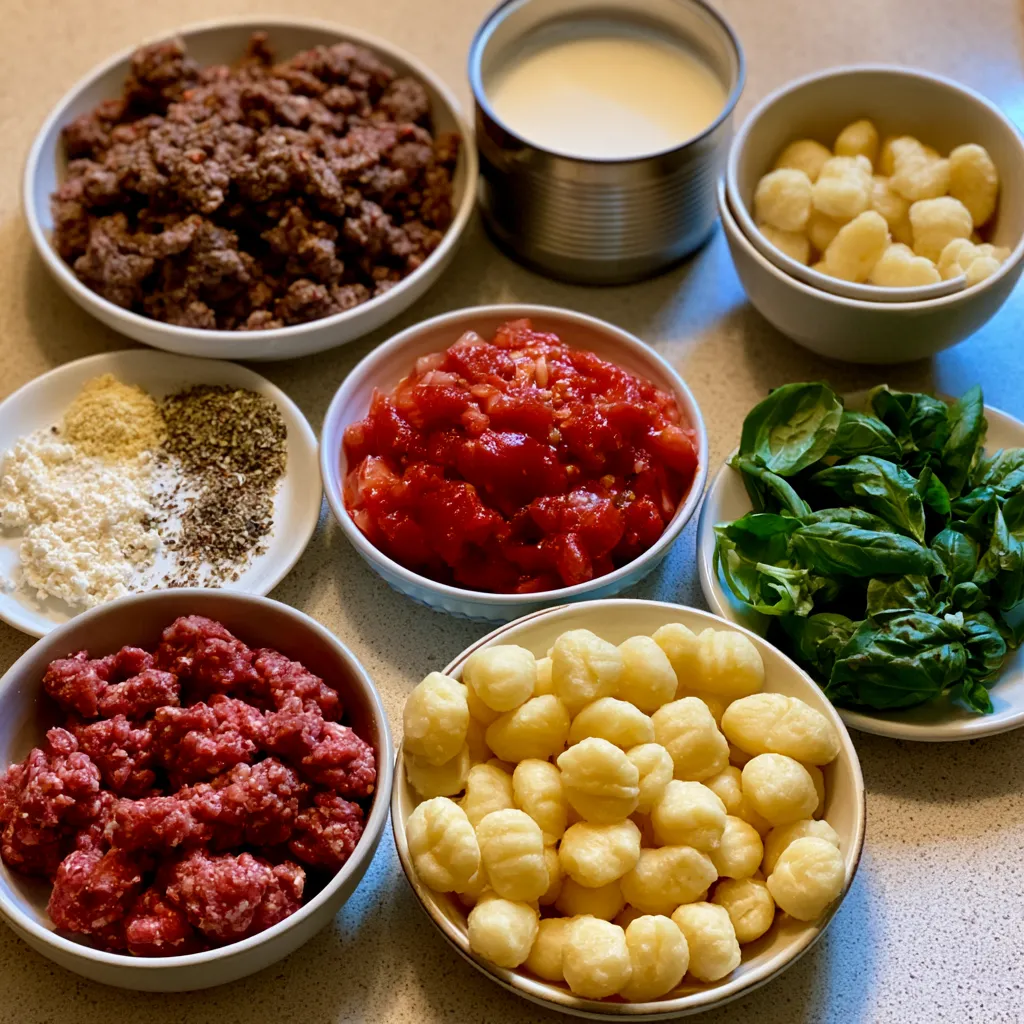 Creamy Ground Beef Gnocchi Recipe