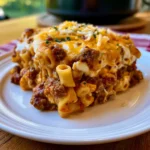 Creamy Slow Cooker Beef Pasta