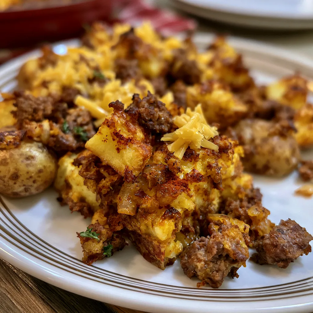 Crispy Ground Beef And Potatoes
