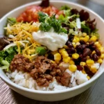 Easy Beef Burrito Bowl