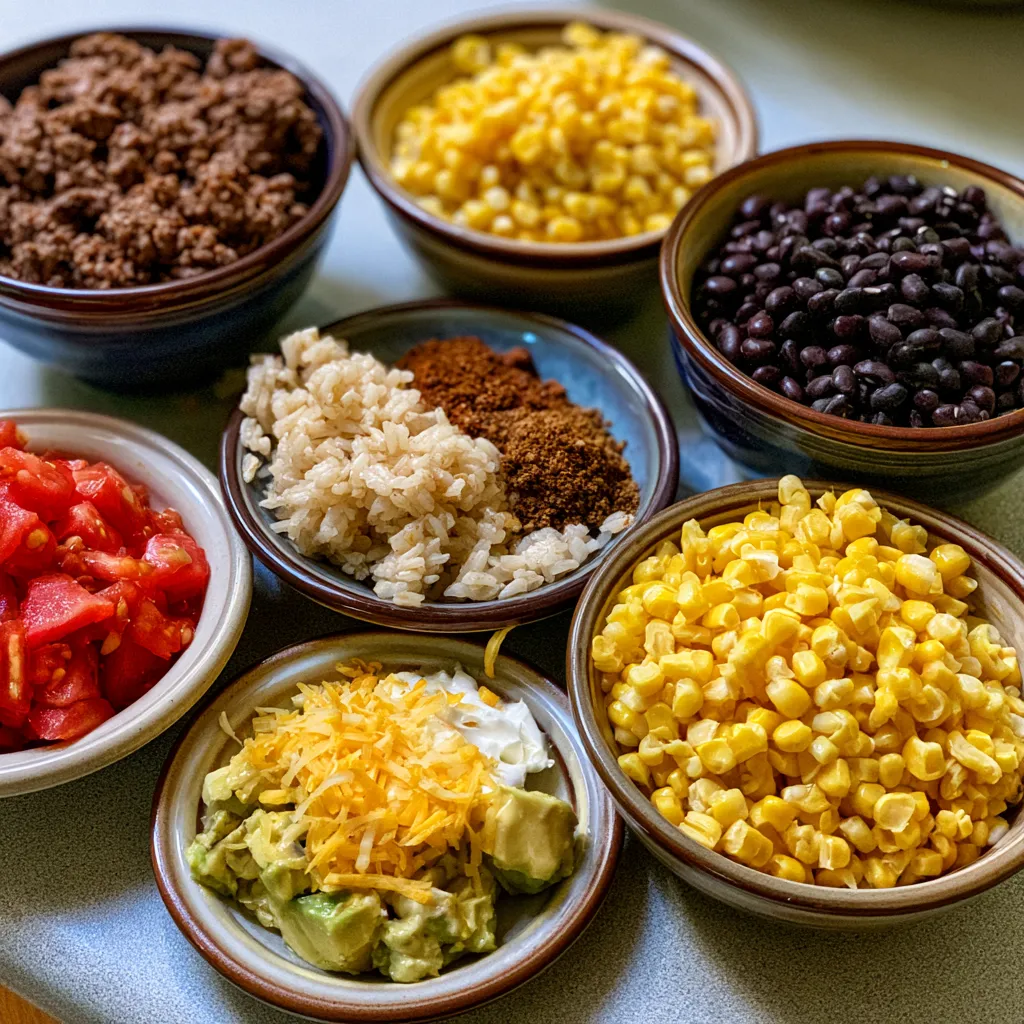 Easy Beef Burrito Bowl